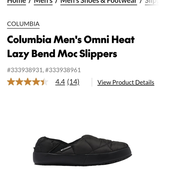 Columbia Men's Omni Heat Lazy Bend Moc Slippers  Mens size 9 - Picture 8 of 13